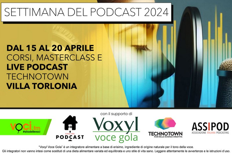 Voxyl Voce Gola alla “Settimana del Podcast 2024”