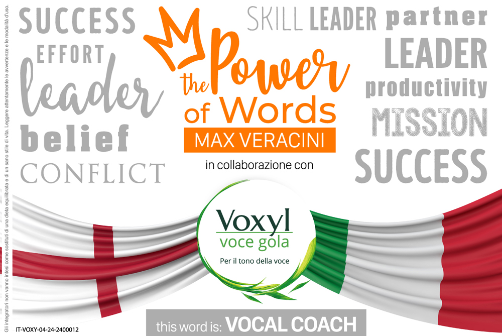 THE POWER OF WORDS con Max Veracini: VOCAL COACH